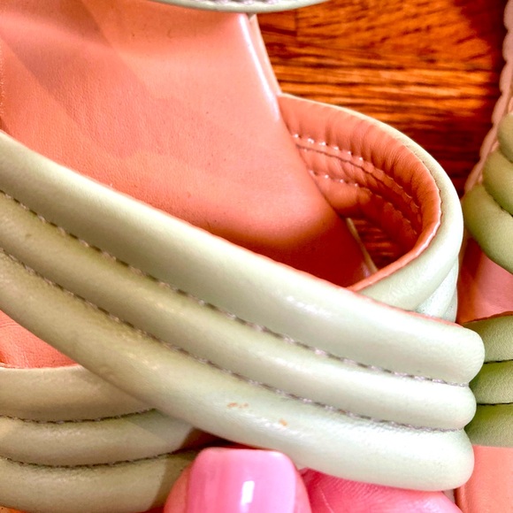 Mint Green Sandals Beach Vacation Tropical Girls 11 - Picture 5 of 5